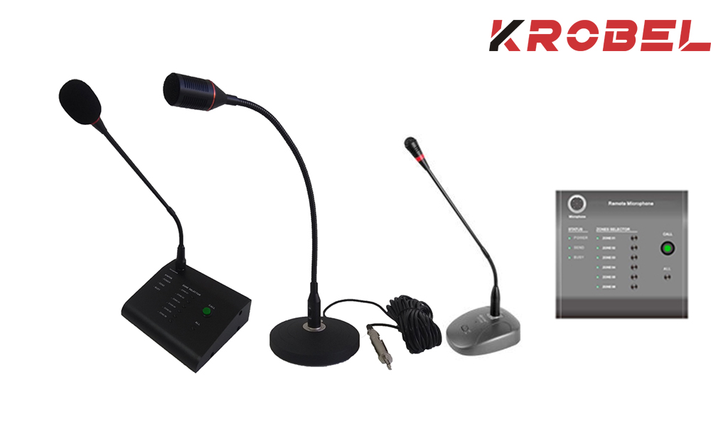 Mikrofoni za audio sustave, ozvučenja i razglase za poslovne prostore i evakuaciju
